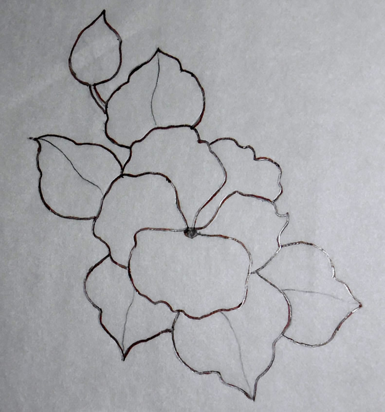purple pansy pattern